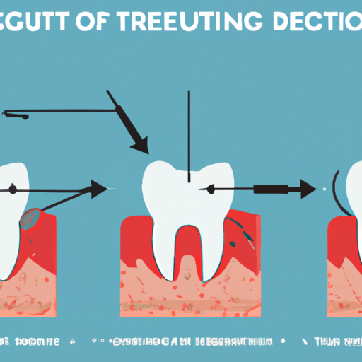 אינפוגרפיקה המדגימה את תהליך עקירת השיניים ואת הפוטנציאל למחלות חניכיים